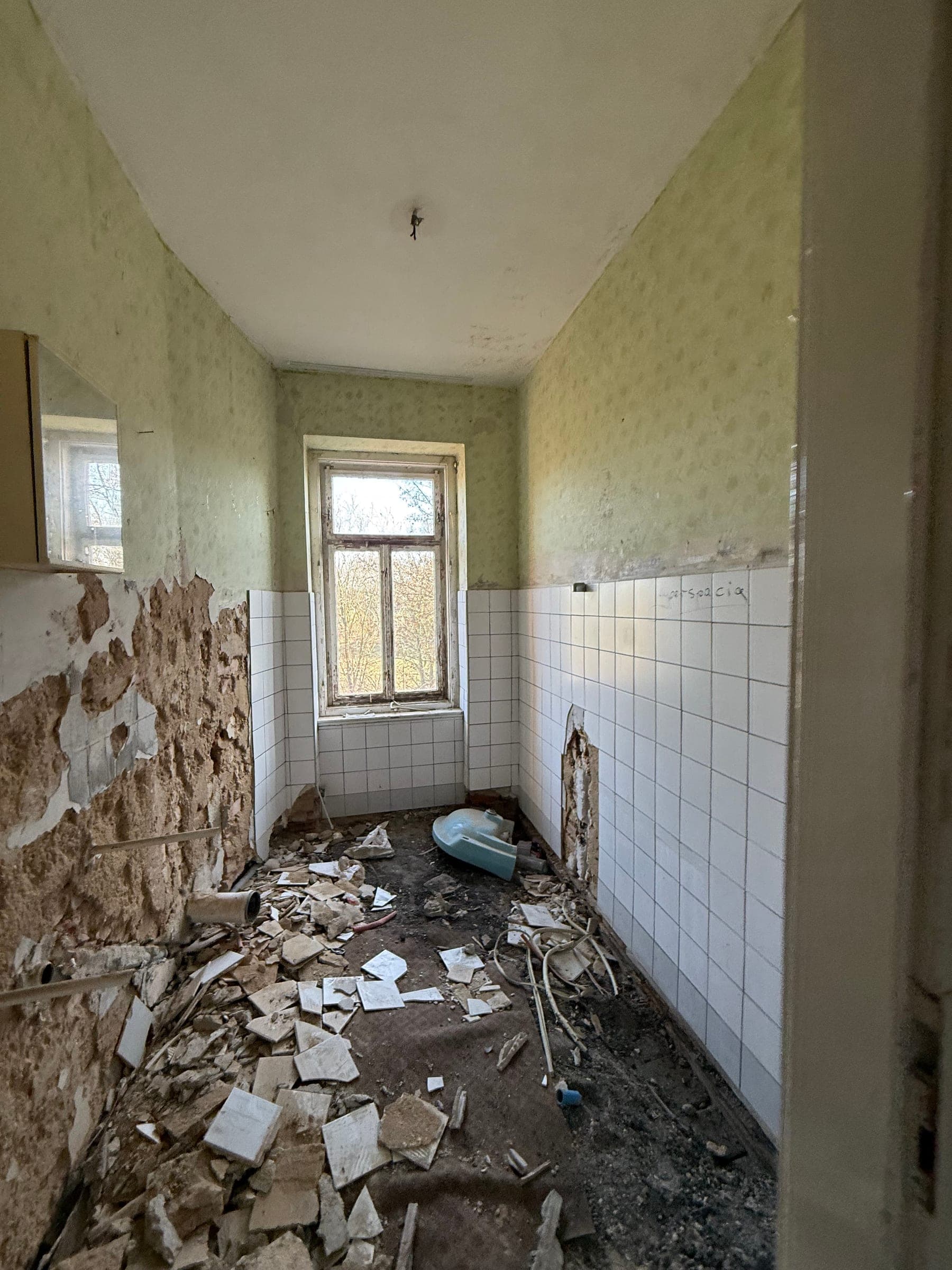 Kernsanierung Dieskaustraße, Leipzig - Rückbau im Nassbereich