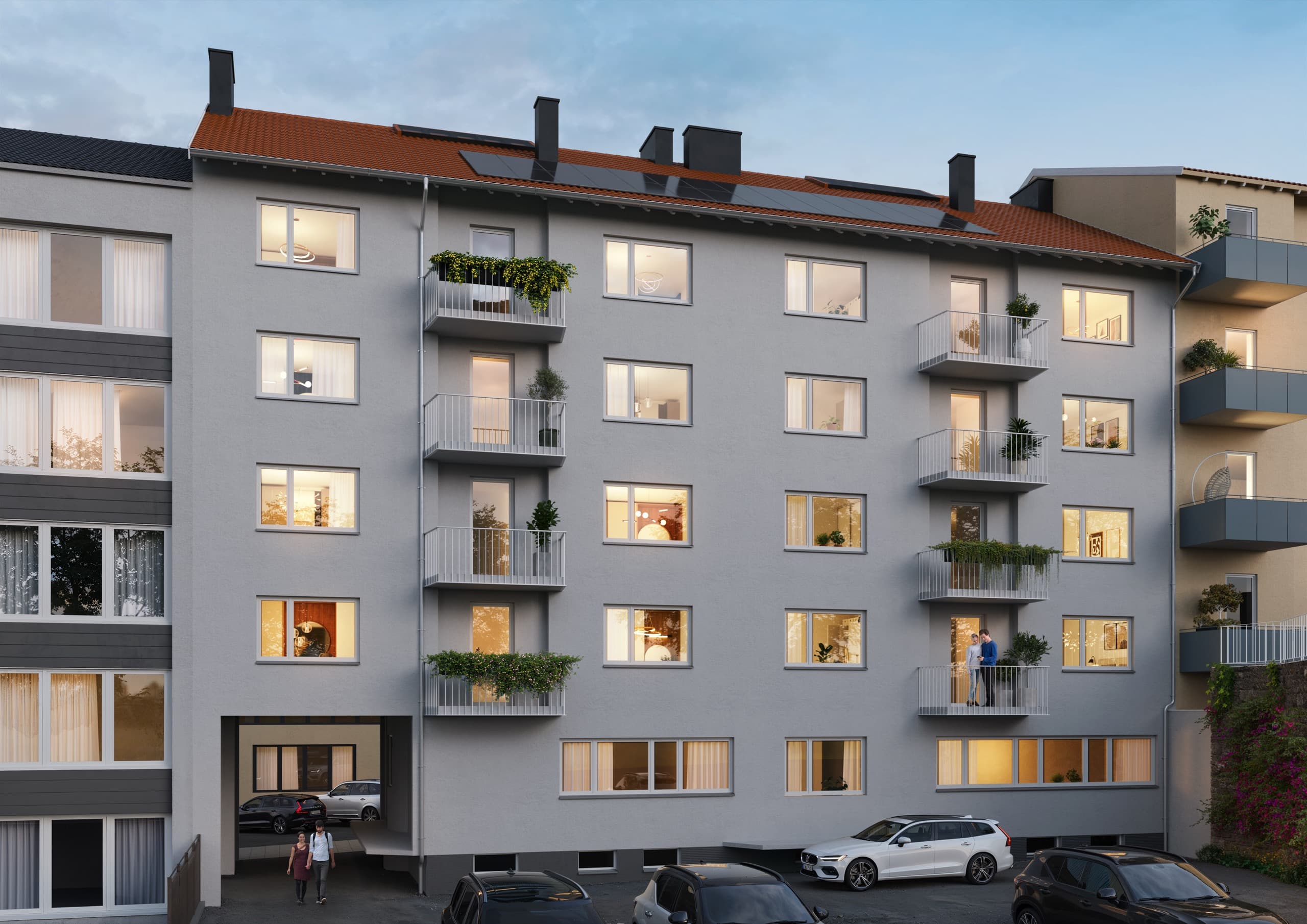 Energetische Sanierung Kriegerstraße, Stuttgart – Fertigstellung Außenansicht