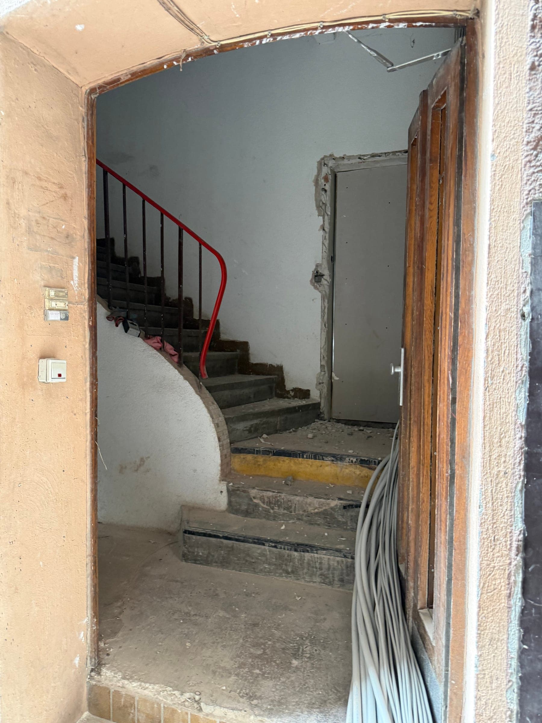 Fassadensanierung Tübingerstraße 71, Stuttgart - Treppenhaus im Bestandsgebäude